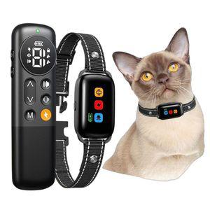 강아지 개 전기 방지 훈련용 리모컨 짖음 목걸이 충격기