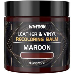 와이쿤 가죽 리컬러링 가구용 수리 키트 페인트 염료 소파용 컬러 복원기 카시트 긁히고 색이 바래는 가죽용 얼룩 제거기 마룬