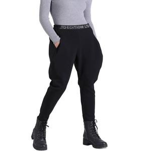 여성승마바지 하이웨이스트 배기핏 야외 사계절 기모안감 패션 슬림 스판