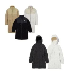 [노스페이스](강남점)여성 울리 플리스 코트(NC4FQ85), 노스페이스 튜브 다운 코트 (NC1DN83)