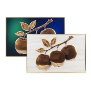 액자 황금사과 인테리어 금전운 입체 선물 개업 (WFJ0XOR)