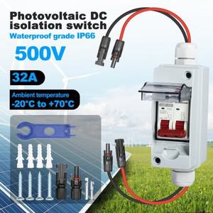500V 32A 1입력 1스트링 PV DC 절연 스위치 방수형 실외 태양광 결합기 박스 충전 컨트롤러