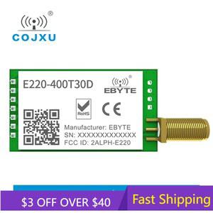 LLCC68 무선 LoRa 모듈 장거리 RSSI WOR E220 400T30D DIP Cojxu RF 직렬 포트 트랜시버 433MHz 470MHz 30dBm 10km