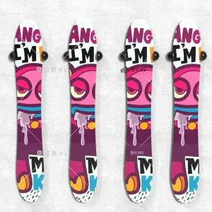 스노보드 스키 벽걸이 선반 실내 보관 정리 스탠드 공간 절약형 스노우보드 장비 정리용