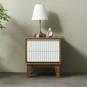 [히트가구] G4144 템바보드 원목 2단 협탁 450 1color (착불)