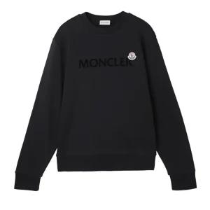 25FW 몽클레어 남성 크루넥 맨투맨 블랙 8G00040 809KR 999