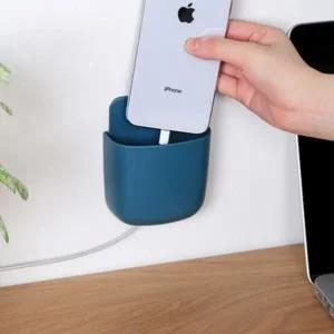 벽부착형 휴대폰거치대 리모컨수납함