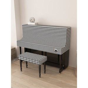 피아노 더스트커버 빈티지 스트레치 하프커버는 피아노커버 모던 심플한 거실장 커버에 적용