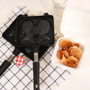 미니 YGAFUNDF 붕어빵 틀 와플 팬 기계 3종/2구 4구 후라이팬