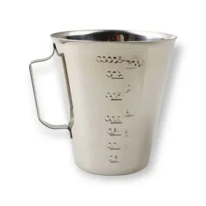식당 SKUTZYKM 조리 필수 용품 눈금 스테인레스 계량컵 500cc