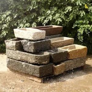 대형 사각 돌수반 수반 석재 돌구유 돌화분 조경