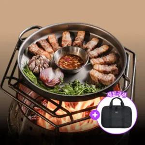 800도씨 티타늄 캠핑 그리들 30cm 가방 세트