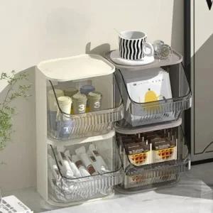 티백 커피 캡슐 보관함 투명 탕비실 정리함