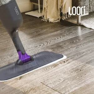 (BSW-200)루리 프리미엄 블랙 스프레이 청소기 청소기본품+리필패드3p/물분사 먼지제거 밀대걸레