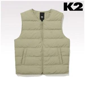[AK플라자] [K2] GMU24681 7E 남성 내추럴 U넥 동절 베스트 경량 패딩조끼