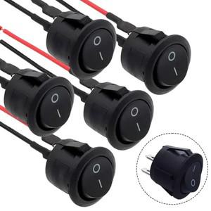 미니 로커 스위치  DIY 적용용 전기 사전 배선 6A  250V  10A  AC 12 V DC  트 ON OFF 토글 5 개