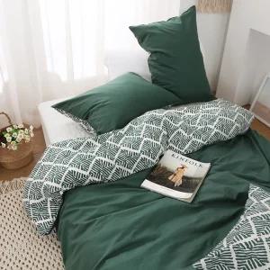 세렝게티 국산 순면 이불커버 광목 30수 S D Q 싱글 더블 퀸 사계절 트랜디한 그린