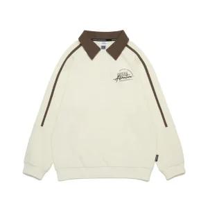 내셔널지오그래픽 키즈 카라 맨투맨 IVORY K253USW050