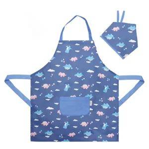 [보리보리/더해피]핸드메이드 아동용 버튼형 앞치마-공룡 미술/학원/요리/키친/식당/턱받이/만들기/입학