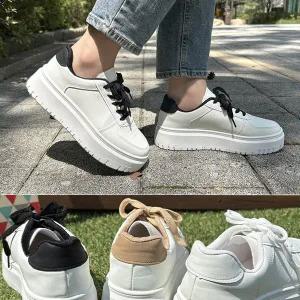 [바닐라슈] 우브스 베이직 통굽 키높이 스니커즈(5cm)