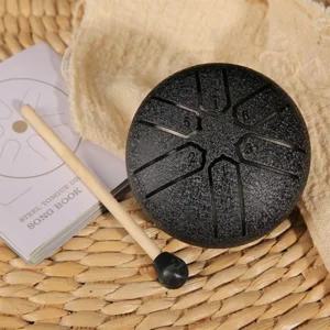 명상 타악기 빗방울 레인 드럼 스틸 텅 반려 행 힐링 6음계 손 스틱 D키