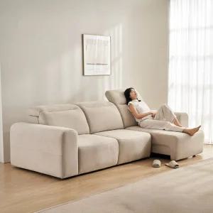 [삼익가구]이즈모어 3/4인용 헤드틸팅 모션 슬라이드 확장형 리클라이너 소파