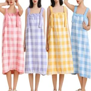 비바로싸 여성 골프 라운딩 목욕 나시 원피스 호텔 목욕 샤워 가운