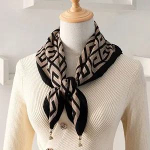 스카프 여성 마그네틱 쁘띠 화려한스카프 원터치 자석 목스카프 간절기스카프 쁘띠스카프