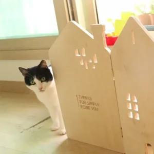 까비 굴뚝하우스 3단(B) 반려동물 가림막 미니파티션 WAEC9FF