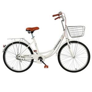 여성용자전거 26인치 출퇴근 자전거 금속 금속 미색 가벼운 클래식 베어링 A 충기타이 베이지 24인치 밀봉 입문용