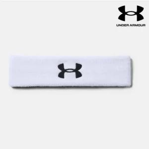 {매장정품} 언더아머 남여공용 퍼포먼스 기본 로고 헤어밴드 머리띠 런닝 운동 헬스 1276990-100 814283