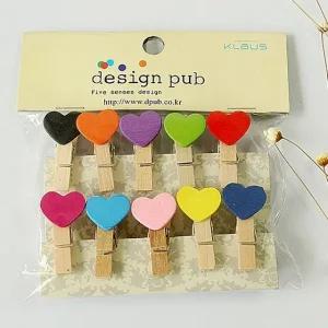 고품질 나무 사진집게 걸이 인테리어 소품 사진 게시판 엽서 (WFJLLZM)