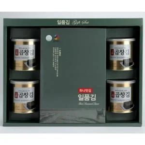 고품질 Ksr 일품 곱창김 조미 대천 전장 김 5입 선물세트 4캔 (WFJLIU8)