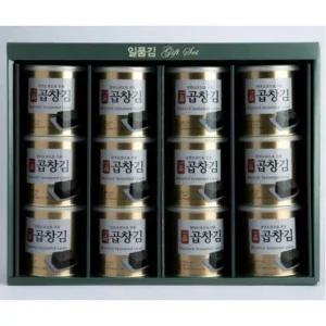 고품질 Ksr 일품 조미 곱창김 선물세트 2캔 (WFJLIU9)
