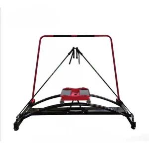 스키 시뮬레이터 실내 트레이닝 운동 저항 붉은색 스키머신