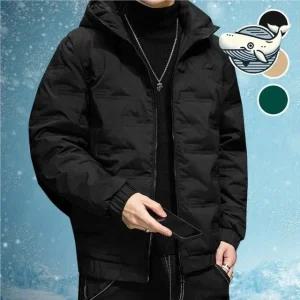 겨울 후드 스타일 웰론 숏 패딩 점퍼 따뜻한 (WFGW1YY)