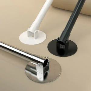 무타공 스텐 욕실 각도조절 코너 커튼봉 압축봉