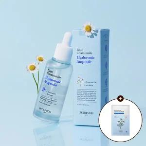 [스킨푸드] [혜택가13,130원] 블루 캐모마일 히알루로닉 앰플 50ml + (증정) 마스크팩 1개