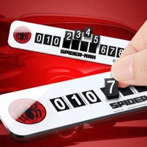 스파이더맨 주차알림 차량번호판 연락처 차 전화번호 자동차주차번호판 자동차번호판