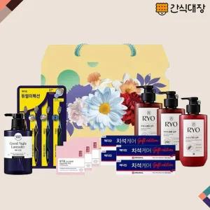 [간식팩토리] 아모레 섬김2호 명절 선물세트 샴프 트리트먼트 두피 케어 치약 비누