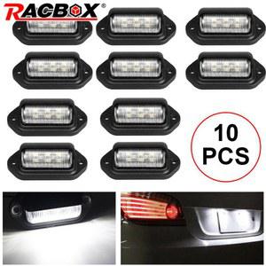 화물차 트럭 RV 번호판등 후방 표시등 문짝 안전 램프 자동차 트레일러 트랙터 버스 12V 24V 6LED 번호판 10
