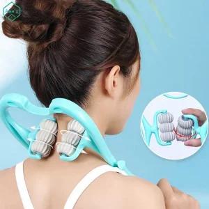 목안마기 골프공 신형 6구 셀프 봉 지압기 발바닥 목마사지기 롤러안마기 뒷목