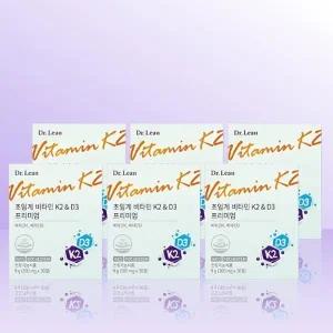 닥터린 초임계 비타민 K2 D3 프리미엄 300mg x 30정 x 6개 / iuy