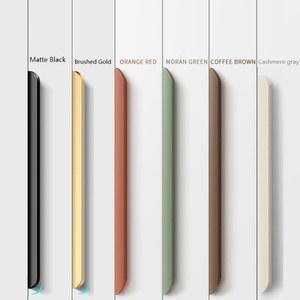 주방 가구 아치형 숨은 손잡이 미니멀 알루미늄 도어 핸들