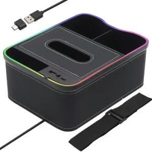 차량용 콘솔 수납함 고속충전기 무드등 C88 블랙 차량용컵홀더 자동차컵홀더 차량용컵홀더거치대