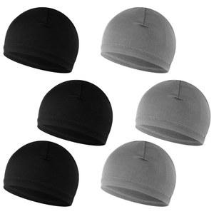 HJZII 6개 통기성 메쉬 해골 캡, 부드러운 비니 모자 쿨링 캡 러닝 모자 땀 핥기