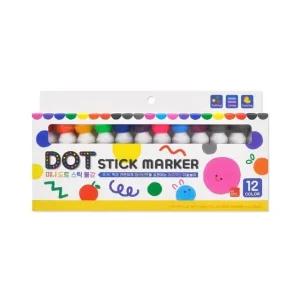 미소로 12000 미니 도트 스틱 12색 물감 세트 2452 (WFJW38Y)