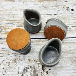 고품질 원형 특대 회색 실리콘의자발캡 1세트 4P 의자발캡 실리콘의자캡 실리콘의자커버 (WFJUWJH)