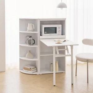 보루네오 마르체 리올 접이식 식탁 렌지대+코너수납장 BAF107C (착불)