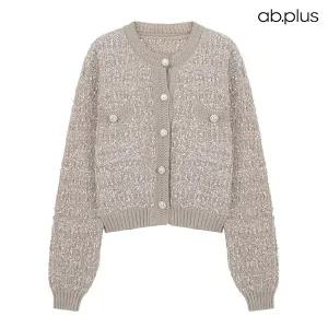 [ab.plus] 클래식 트위드 골드버튼 가디건 (LSZ4MY36A)
